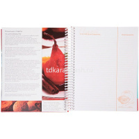 Книга для записи кулинарных рецептов А5 80л "Premium. Люблю готовить" на спирали 5цвет.разделитель от магазина "Карандаш"