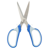 Ножницы 19см "Pro Home" сталь, ручки пластик с прорезиненными вставками, 2 цвета E6001 от магазина "Карандаш"