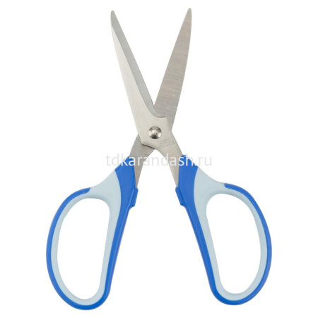 Ножницы 19см "Pro Home" сталь, ручки пластик с прорезиненными вставками, 2 цвета E6001 от магазина "Карандаш"