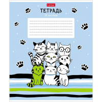 Тетрадь А5 18л клетка "Мяу Котики" на скобе 5 дизайнов 080092 от магазина "Карандаш"