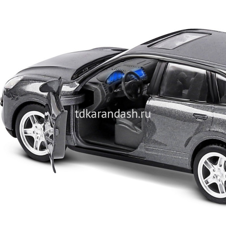 Машина "Porsche Cayenne S" серая, инерционная, металл 17,5см (свет, звук, откр.двери) JB1251140 от магазина "Карандаш"