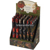 Ручка гелевая "Flora. Black night" 0,38мм черная, автомат, корпус Soft Touch, 3 вида 20-0467 от магазина "Карандаш"