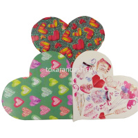 Открытка "Сердце" мини формат 72х72мм 20 видов Y6588-18 от магазина "Карандаш"