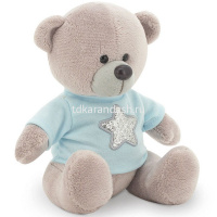 Медведь Топтыжкин "Звезда" 25см серый MA1993/25 от магазина "Карандаш"