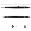 Карандаш механический 0,5мм "Black Pointer" HB с ластиком, пластик, двенадцатигранный корпус 22005 от магазина "Карандаш"
