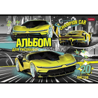 Альбом для рисования А4 20л "Авточемпион" на скобе 5 дизайнов 079714 от магазина "Карандаш"