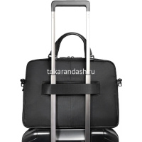 Сумка "Orion" 38х27х9см 2 отделения, 2 кармана, черная, натуральная кожа CA6623S136/N от магазина "Карандаш"