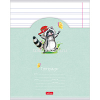 Тетрадь А5 12л узкая линия "Лохматики" на скобе  5 дизайнов 12Т5В7/046974 от магазина "Карандаш"