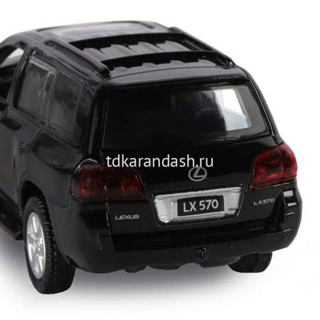 Машина "Lexus LX570" черная, инерционная, металл 17,5см (свет, звук, откр.двери) JB1200169 от магазина "Карандаш"