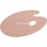 Палитра 20х30см овальная дерево толщина 3мм DK18442 от магазина "Карандаш"