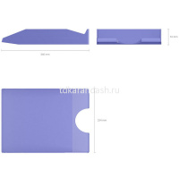 Лоток д/бумаг горизонтальный "Office Pastel" фиолетовый, пластик 55543 от магазина "Карандаш"