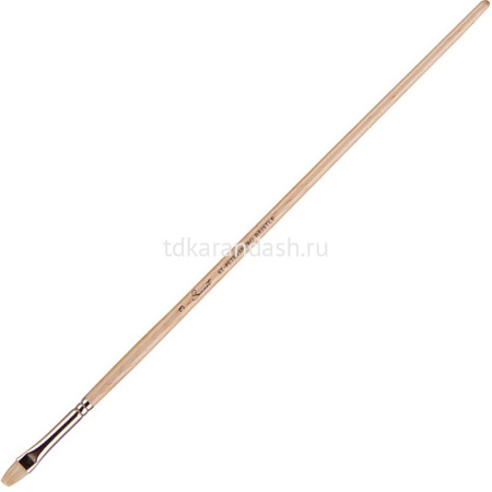 Кисть щетина плоская № 3 (7мм) длинная ручка DK10018/03