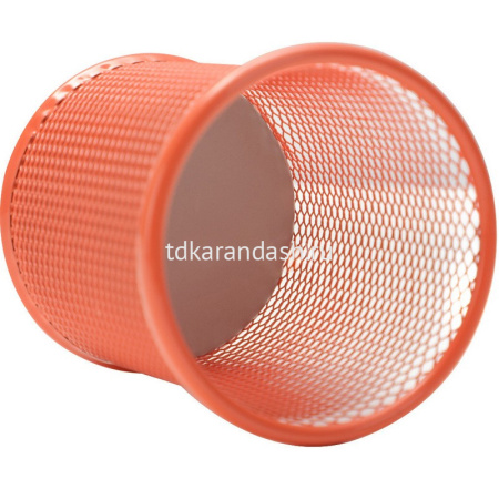 Подставка д/канц.принадлежностей d-91х98мм сетчатая металлическая, розовая Е9153 от магазина "Карандаш"