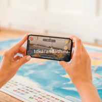 Карта мира Политическая 1:32м 101х70см интерактивная с ламинацией на рейках КН080 от магазина "Карандаш"