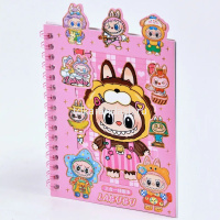 Блокнот 110х163мм 16л "Зубастик" клетка, 8 листов с наклейками, на спирали, 4 дизайна M-3300 от магазина "Карандаш"