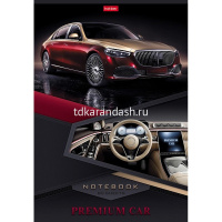 Тетрадь А4 80л клетка "Премиальные авто" на скобе глянцевая ламинация 3 дизайна 082965 от магазина "Карандаш"