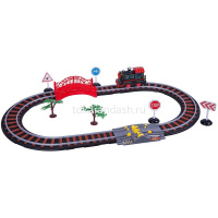 Железная дорога "Восточный экспресс" Паровоз + 1 вагон, 45х31х9см, длина пути 154см SW7103 от магазина "Карандаш"