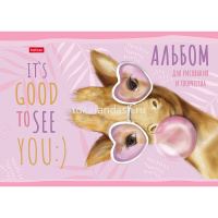 Альбом для рисования А4 20л "Сделано с любовью" на скобе 5 дизайнов 20А4В/062553 от магазина "Карандаш"