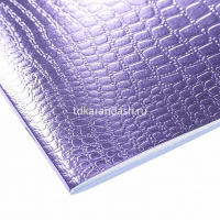 Тетрадь А5 48л клетка Croco фиолетовый бумвинил металлик на скобе 48Т5бвВ1/072793 от магазина "Карандаш"