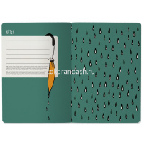 Тетрадь А5 40л клетка "Rainy cat" прошитый блок матовая ламинация 7-40-001/107 от магазина "Карандаш"