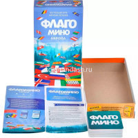 Игра настольная "Флагомино. Европа" 21х11см (54 карточки, справочник) 952073 от магазина "Карандаш"