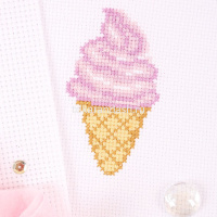Набор для вышивания "Мороженое" 8х11,5см (канва, нитки, игла, схема) 12-013 от магазина "Карандаш"