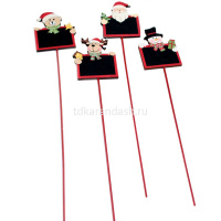 Сувенир для пожеланий на палочке 2шт/уп, дерево 4 вида XY18-51016 от магазина "Карандаш"