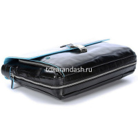 Портфель "Blue Square" 41х30х10см, 1 отделение, черный, натуральная кожа CA3111B2/N от магазина "Карандаш"