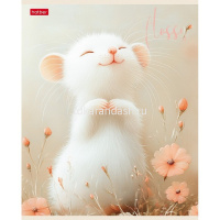 Тетрадь А5 48л клетка "Flossy" на скобе ламинация Soft-touch 5 дизайнов 092513 от магазина "Карандаш"