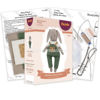 Набор для шитья "Заяц Реми" (ткань, пуговицы, нитки, иглы, выкройка) FL-0405 от магазина "Карандаш"