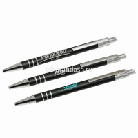 Ручка РШ "City" черный матовый сатин/серебро, корпус алюминий, отделка - хром 16BP4209-010 от магазина "Карандаш"