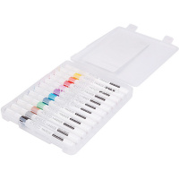 Набор маркеров "Sketch&Art" акриловые 12шт, пулевидный наконечник, толщина линии 1-3мм 22-0126 от магазина "Карандаш"