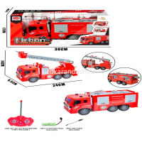 Машина р/у "Пожарная" 23х7х10см с аккумулятором, пластик (подвиж.элементы, брызгает водой) LT370858 от магазина "Карандаш"