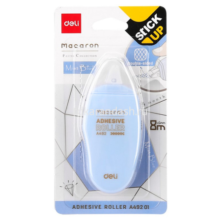 Клей-роллер "Macaron" 6ммx8м, двухсторонний, мятный корпус EA49201 от магазина "Карандаш"