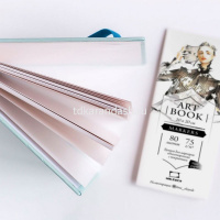 Скетчбук 20х20см 80л 75г/м2 "Fashion" для маркеров, на резинке, твердая обложка, лазурный 401126 от магазина "Карандаш"