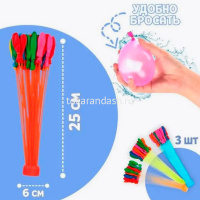 Набор водяных бомбочек 37 штук, 1 насадка 11306-24 от магазина "Карандаш"