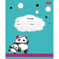 Тетрадь А5 12л клетка "Плюшевые панды" на скобе 5 дизайнов 12Т5В1/088820 от магазина "Карандаш"