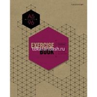 Тетрадь А5 96л клетка "Графика" на скобе крафт 5 дизайнов 96Т5В1/066348 от магазина "Карандаш"