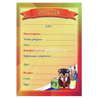 Папка-портфолио школьника А4 "Универсальное" на кольцах, 8файлов/8цветных вкладышей ПТШ-1 от магазина "Карандаш"