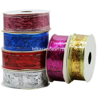 Лента упаковочная органза 2,5см х 2,7м блестящая, 6 цветов Y10012-24 от магазина "Карандаш"