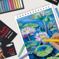 Пастель 12 цветов "Acmeliae" мягкая, прямоугольная, картон SPC-12 от магазина "Карандаш"