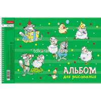 Альбом для рисования А4 40л "Забавные истории" на спирали, перфорация на отрыв, 4 дизайна от магазина "Карандаш"