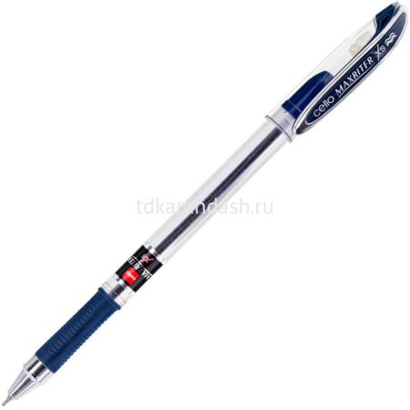 Ручка шариковая "Maxriter" 0,7мм синяя, резиновый грип XS 1398