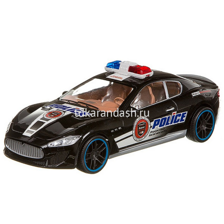 Машина легковая "Полиция" инерционная, пластик 29х19х8,5см M9539