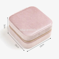 Шкатулка 10х10х5см текстиль, розовая Y10605-24 от магазина "Карандаш"