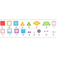 Конструктор магнитный 48 деталей 27х20х5см LT336022 от магазина "Карандаш"