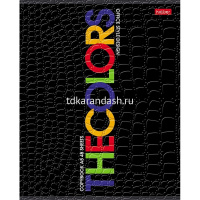 Тетрадь А5 48л клетка "THEBOOK" на скобе тиснение CROCO 5 дизайнов 072241 от магазина "Карандаш"