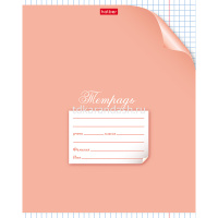 Тетрадь А5 24л клетка "С уголком" на скобе, 5 цветов 24Т5В1/040602 от магазина "Карандаш"