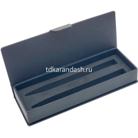 Футляр для 2-х ручек прямоугольный, искусственная кожа, черный 2-695/02 от магазина "Карандаш"