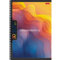 Тетрадь А4 96л клетка "Абстракция" на спирали глянцевая ламинация 4 дизайна 083242 от магазина "Карандаш"